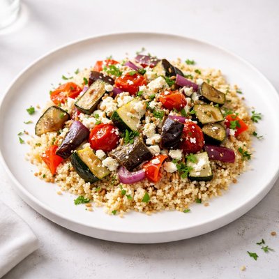 Image of Healthy Couscous with Roasted Mediterranean Vegetables Ww