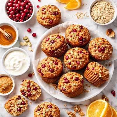 Image of Healthy Cranberry Muffins