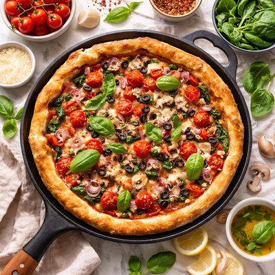 Image of Healthy Deep Dish Pizza