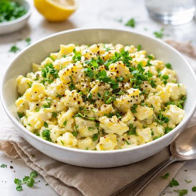Image of Healthy Egg Salad with Fresh Herbs