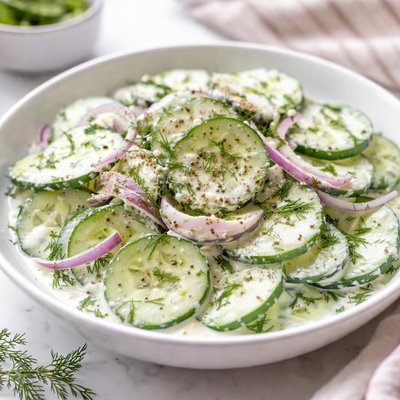Image of Healthy Exchanges Creamy Cucumbers