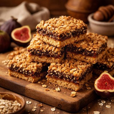 Image of Healthy Fig and Oat Bars