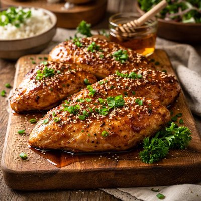 Image of Healthy Honey Chicken