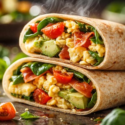 Image of Healthy Italian Breakfast Wraps