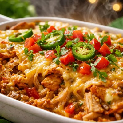 Image of Healthy King Ranch Casserole