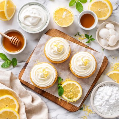 Image of Healthy Lemon Cupcake Frosting