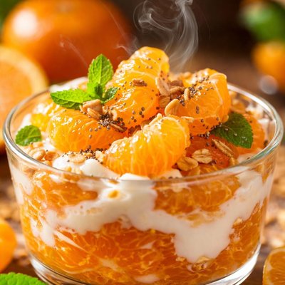 Image of Healthy Mandarin Orange Dessert