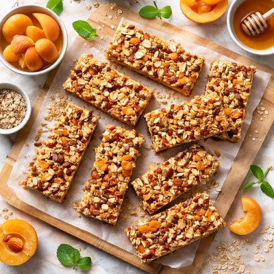 Image of Healthy Oat and Apricot Breakfast Bars