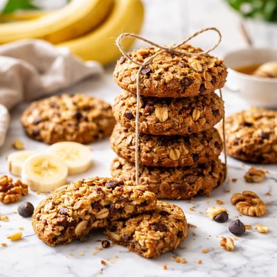 Image of Healthy Oatmeal Banana Cookies