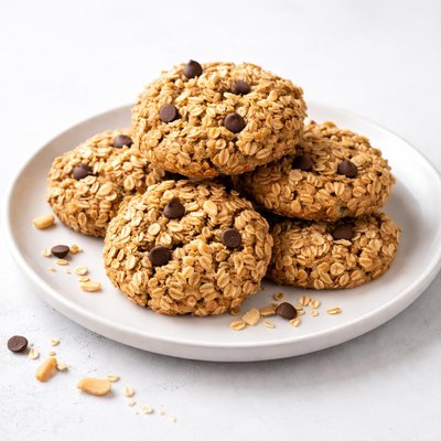 Image of Healthy Peanut Butter Banana Oatmeal Cookies