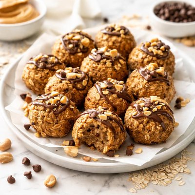 Image of Healthy Peanut Butter Cookie Balls