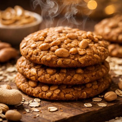 Image of Healthy Peanut Butter Oatmeal Cookies