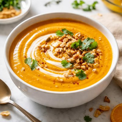 Image of Healthy Peanut Butter Pumpkin Soup