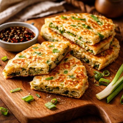 Image of Healthy Scallion Pancakes