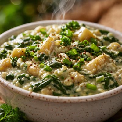 Image of Healthy Spinach Artichoke Dip Vegan