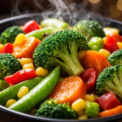 Image of Healthy Steamed Vegetables