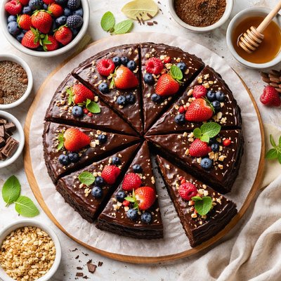 Image of Healthy Sugar Free Chocolate Cake