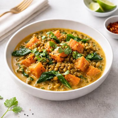 Image of Healthy Sweet Potato Lentil Curry