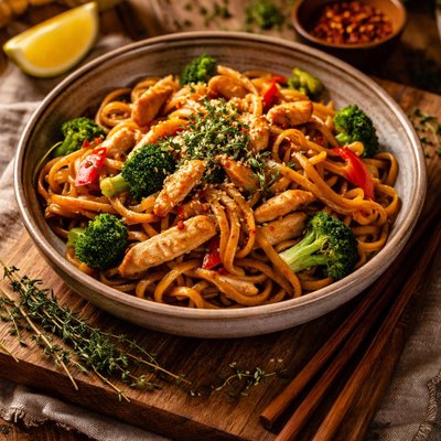 Image of Healthy Thyme Fried Noodles