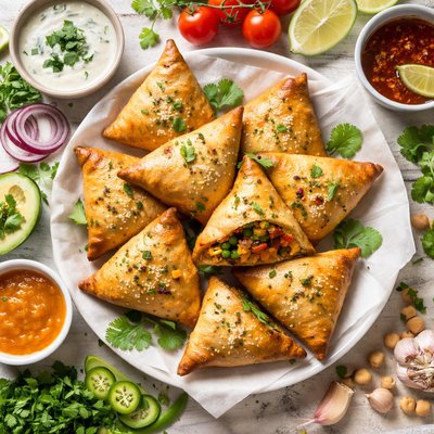Image of Healthy Vegetarian Samosas