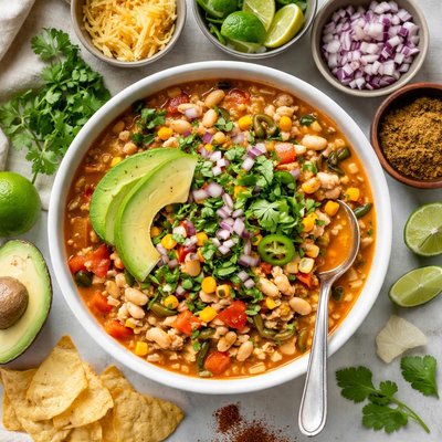 Image of Healthy White Bean Turkey Chili
