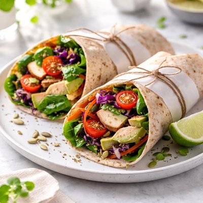Image of Wrap Vegano Saludable de Comida Completa
