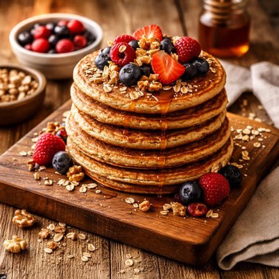 Image of Heart Healthy Harvest Pancakes
