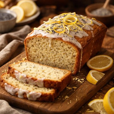 Image of Heart Healthy Lemon Poppy Seed Cake