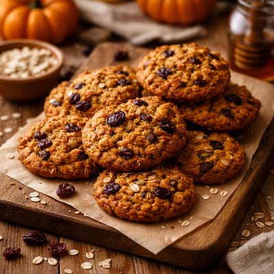 Image of Heart Healthy Pumpkin and Raisin Cookies