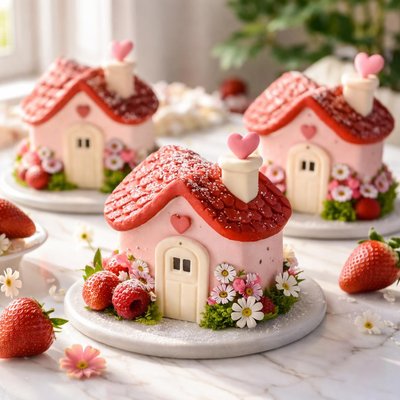 Image of Heart Shaped Cakes Little House