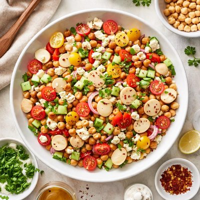 Image of Hearts of Palm and Chickpea Salad