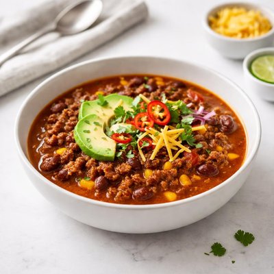Image of Hearty and Delicious Beefy Chili Soup