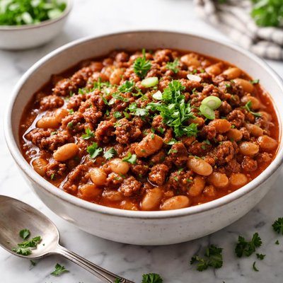 Image of Vegetarian Hearty Baked Beans with Ground Beef