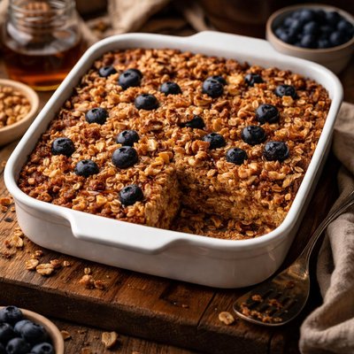 Image of Vegan Hearty Baked Oatmeal