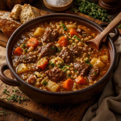 Image of Hearty Beef and Barley Stew