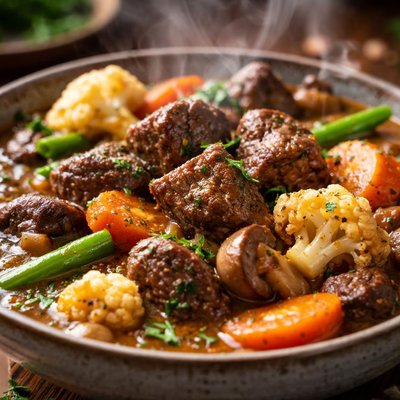 Image of Whole30 Hearty Beef Stew with Vegetables