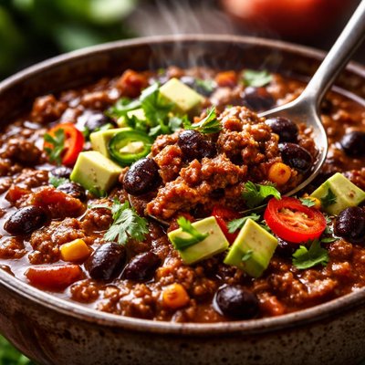 Image of Chili de Frijoles Negros Saludable para el Corazón