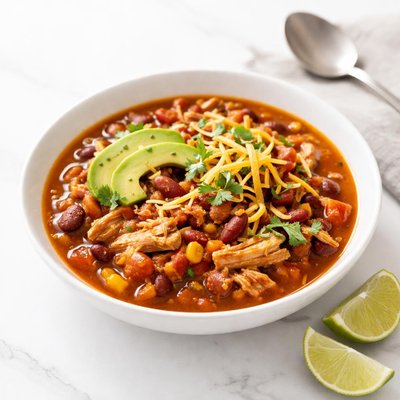 Image of Hearty Chicken Chili Crock Pot