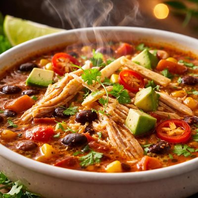 Image of Hearty Chicken Enchilada Soup