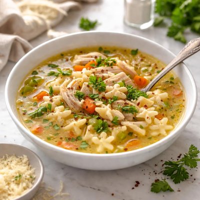 Image of Hearty Chicken Soup N Stars