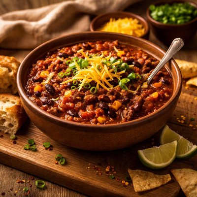Image of Chili Vegano con Carne Sustanciosa