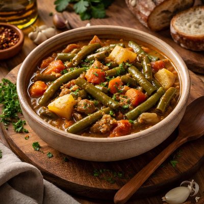 Image of Whole30 Hearty Green Beans Stew