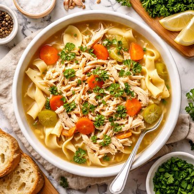 Image of Hearty Homemade Chicken Noodle Soup