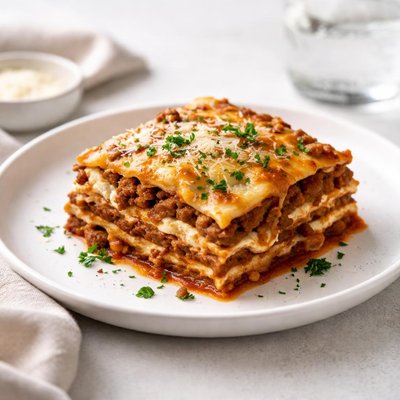 Image of Hearty Meat Lasagna Oamc