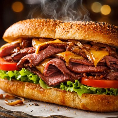 Image of Hearty Oven Roast Beef Sandwiches