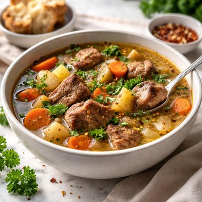 Image of Vegetarian Hearty Pork Soup