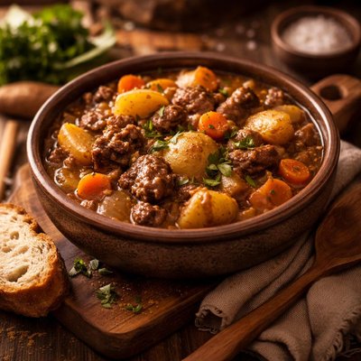 Image of Whole30 Hearty Potato and Meat Stew