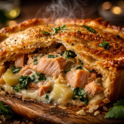 Image of Hearty Salmon Pie