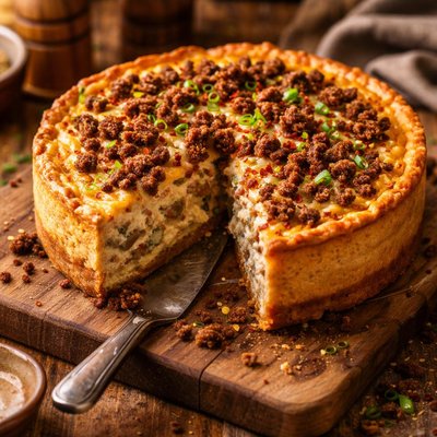 Image of Hearty Sausage Cheesecake
