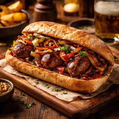 Image of Hearty Sausage Sandwich